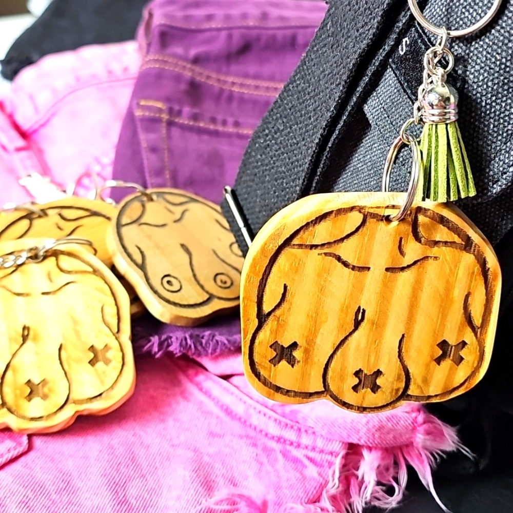 Three Booba Keychain w/Tassel